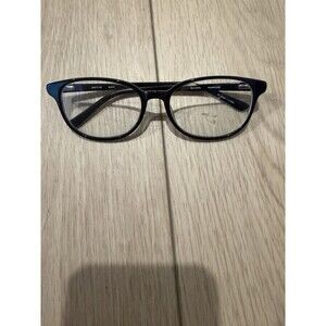 Bulova Snowflake Black Gold Rectangle Eyeglasses Frames 53-17 135 Designer Women